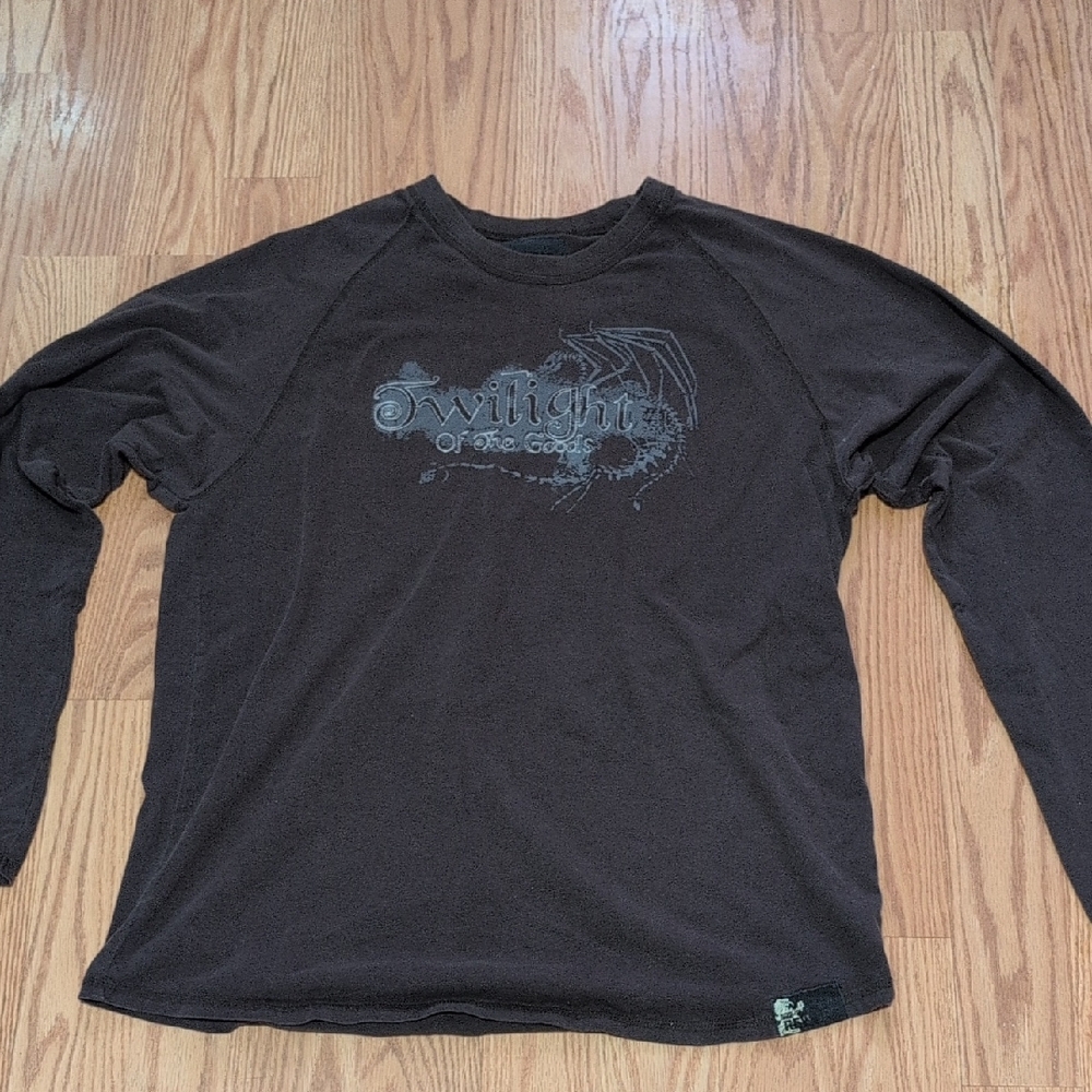 Brown Long Sleeve Graphic Tee